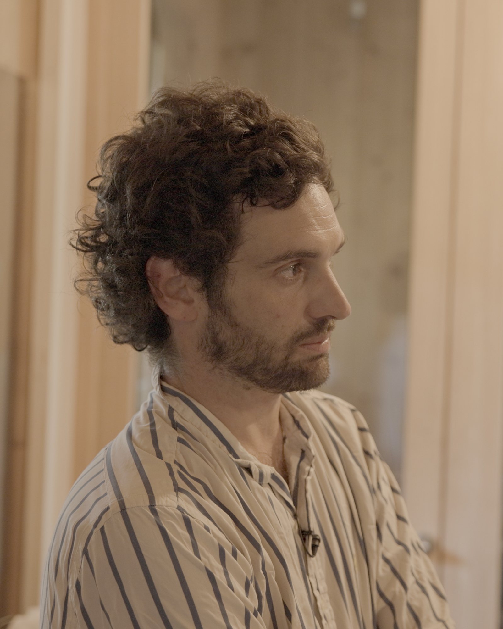 Interview in the studio