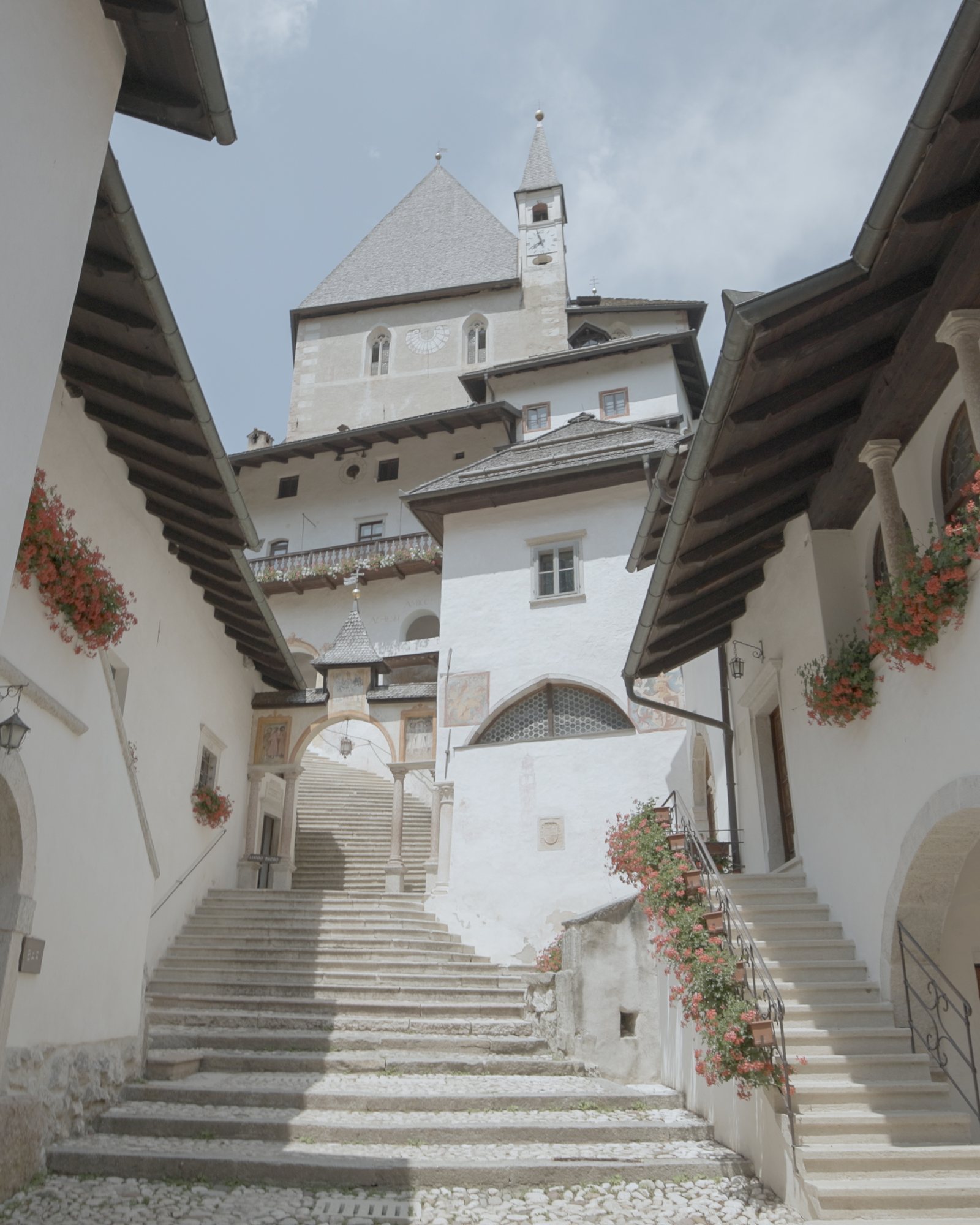 The stairs at San Romedio